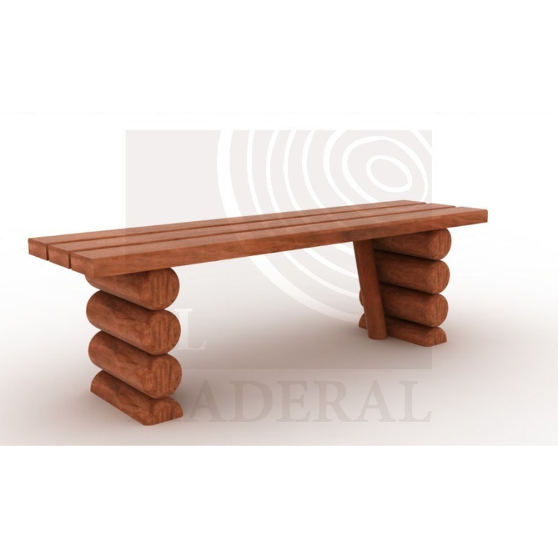 Banca de rollizos sin respaldo