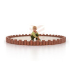 Arenero Circular Infantil de Madera 200 cm