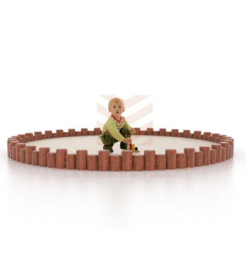 Arenero Circular Infantil de Madera 200 cm