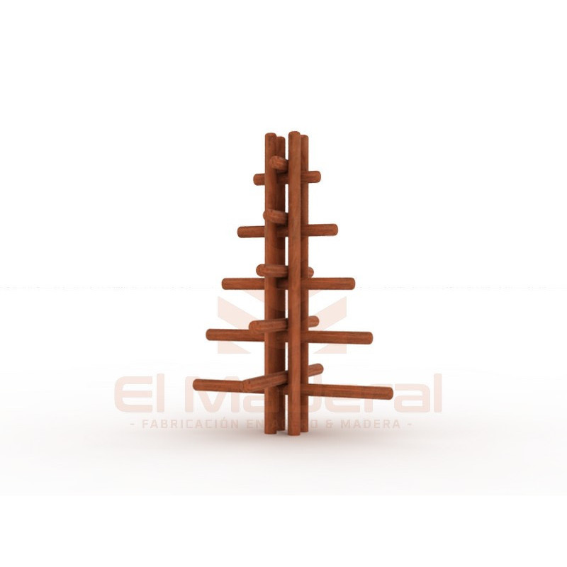 Arbol de trepa en madera