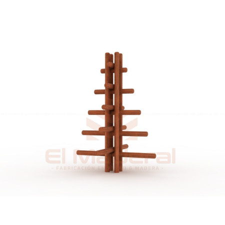 Arbol de trepa en madera