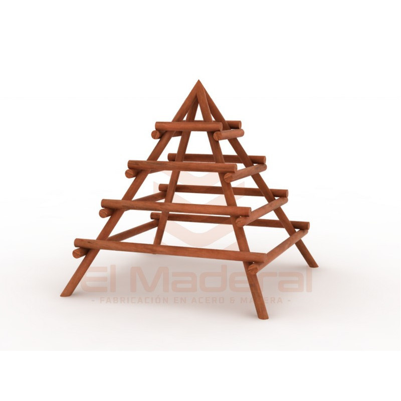 Pirámide de madera