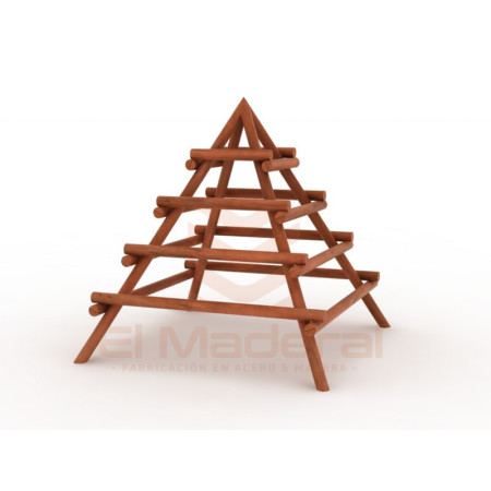 Pirámide de madera