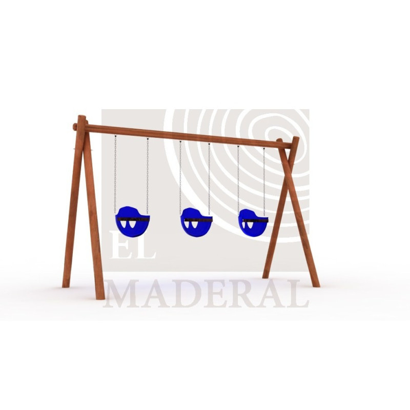 columpio triple para bebés