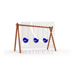 columpio triple para bebés