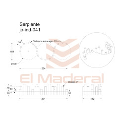 Serpiente de Madera | Juego Infantil de Exterior