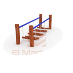 Puente Infantil Tronco Metal El Paso | Juego de Equilibrio | El Maderal