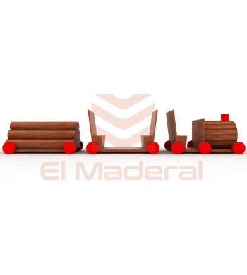 Mini Tren de Carga Infantil Exterior | Juegos Infantiles El Maderal