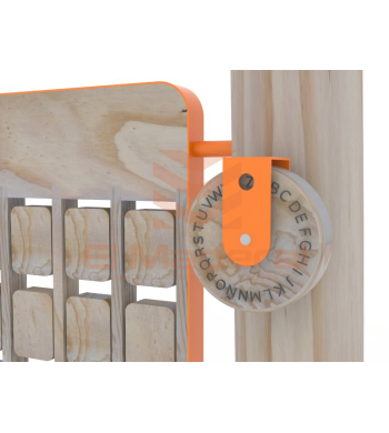 Juego Sensorial Inclusivo Memo Braille | Panel Infantil Exterior | El Maderal