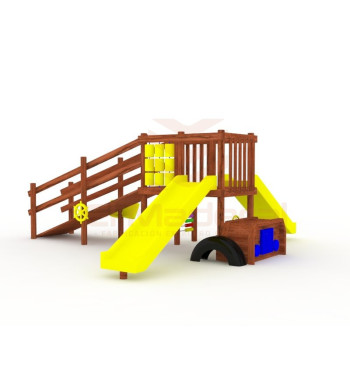 Juego de Madera Gran Recorrido | Circuito Infantil Exterior