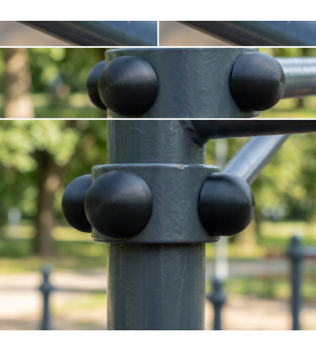 Embellecedores y tapas para pernos negro intemperie | El Maderal