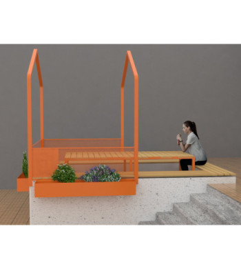 Pérgola con Estación de Trabajo