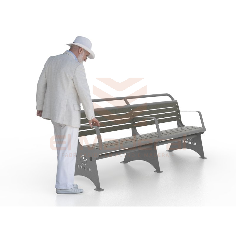 Escaño antivandálico inclusivo R.E.P.L.