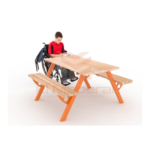 Mesa Picnic Orange Wood tradicional