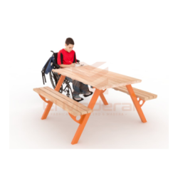 Mesa Picnic Orange Wood tradicional