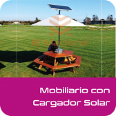 Mobiliario con carga solar