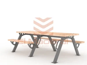 Mesa picnic inclusiva