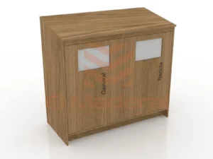 Contenedor reciclaje doble melamina