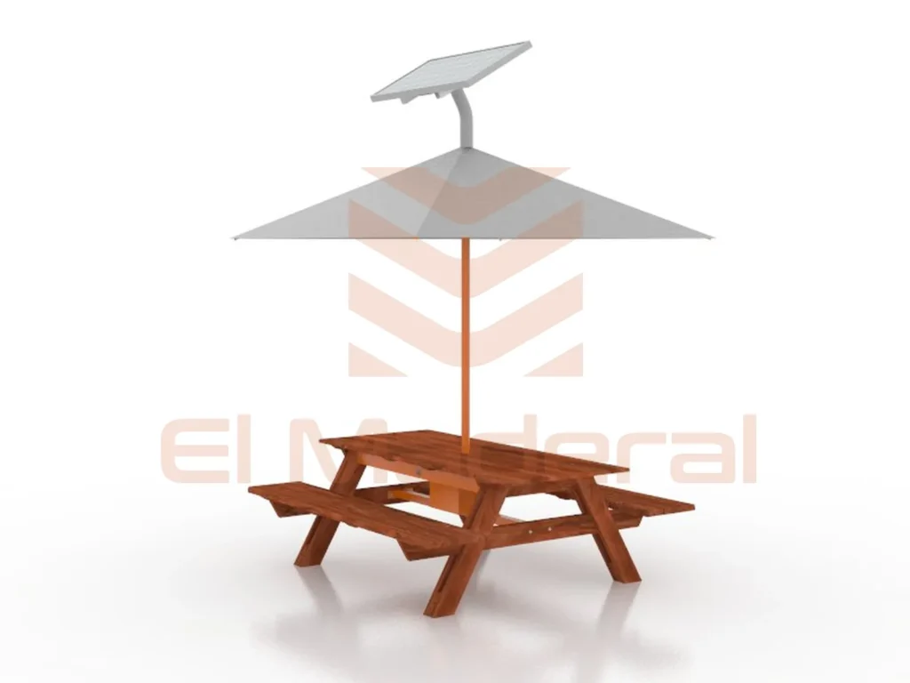 mesa con enchufe