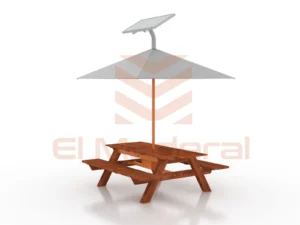 mesa con enchufe