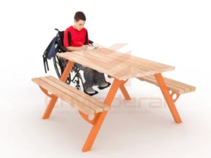 Mesa Picnic Orange Wood tradicional
