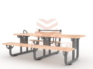 mesa picnic acceso universal