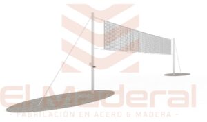 malla de voleibol