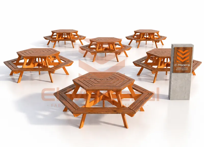 Promocion mesas hexagonales