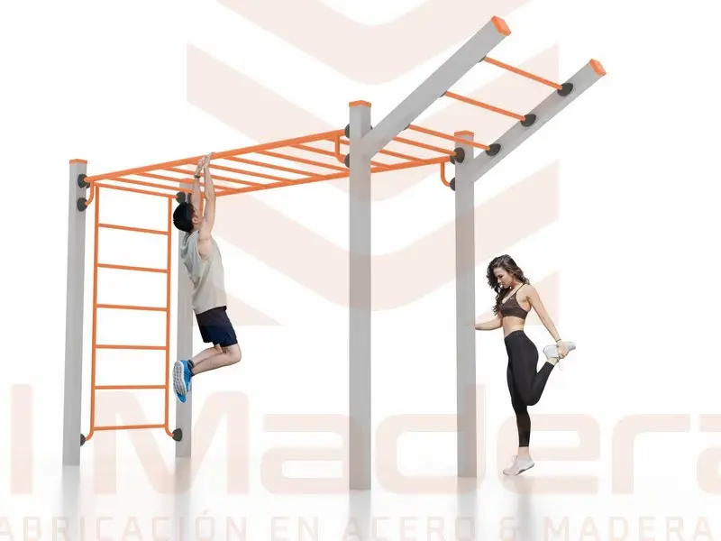 Monkey bar up más espaldera