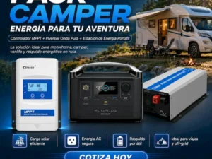 Pack Camper Energía – EcoFlow + EPEVER