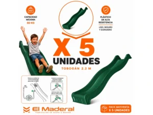 Tobogán 2.2 Mts x 5 unidades